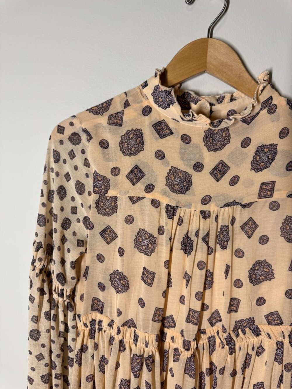 Free People Women's Turn Turn Mini Dress w/ Medallion Print Sz. XS - Picture 6 of 7